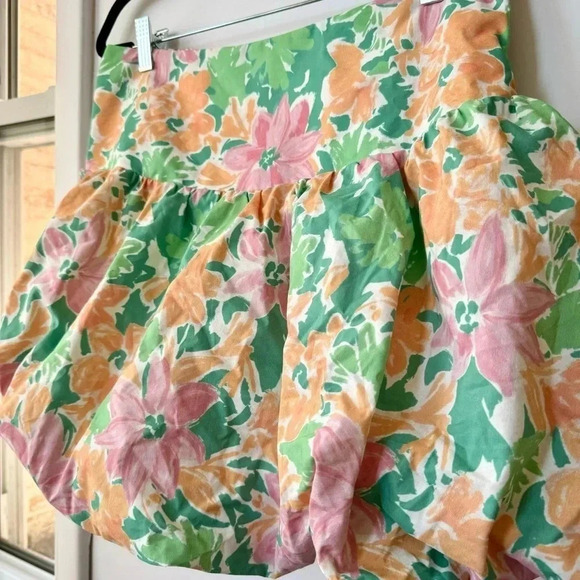 New Free People Lula Bubble Skirt Set Crop Strapless Mini Two Piece Large - Picture 7 of 16